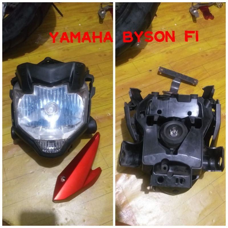 Jual headlamp lampu depan yamaha byson fi original 2nd copotan Shopee