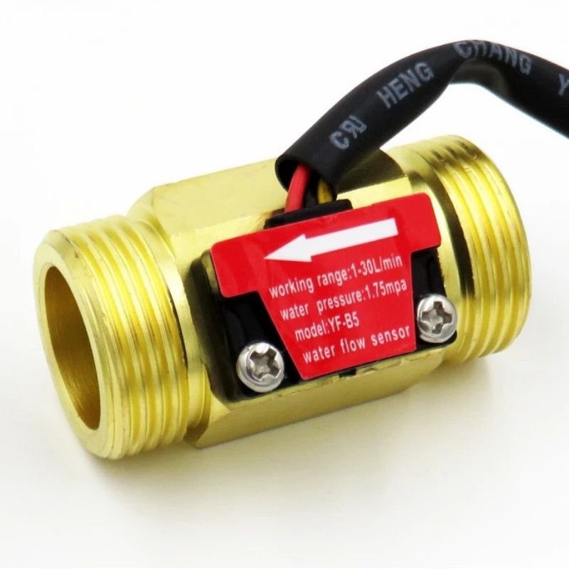 Jual Water Flow Sensor Kuningan 3/4" / Flow Sensor 3/4" 145L/m (YFB5
