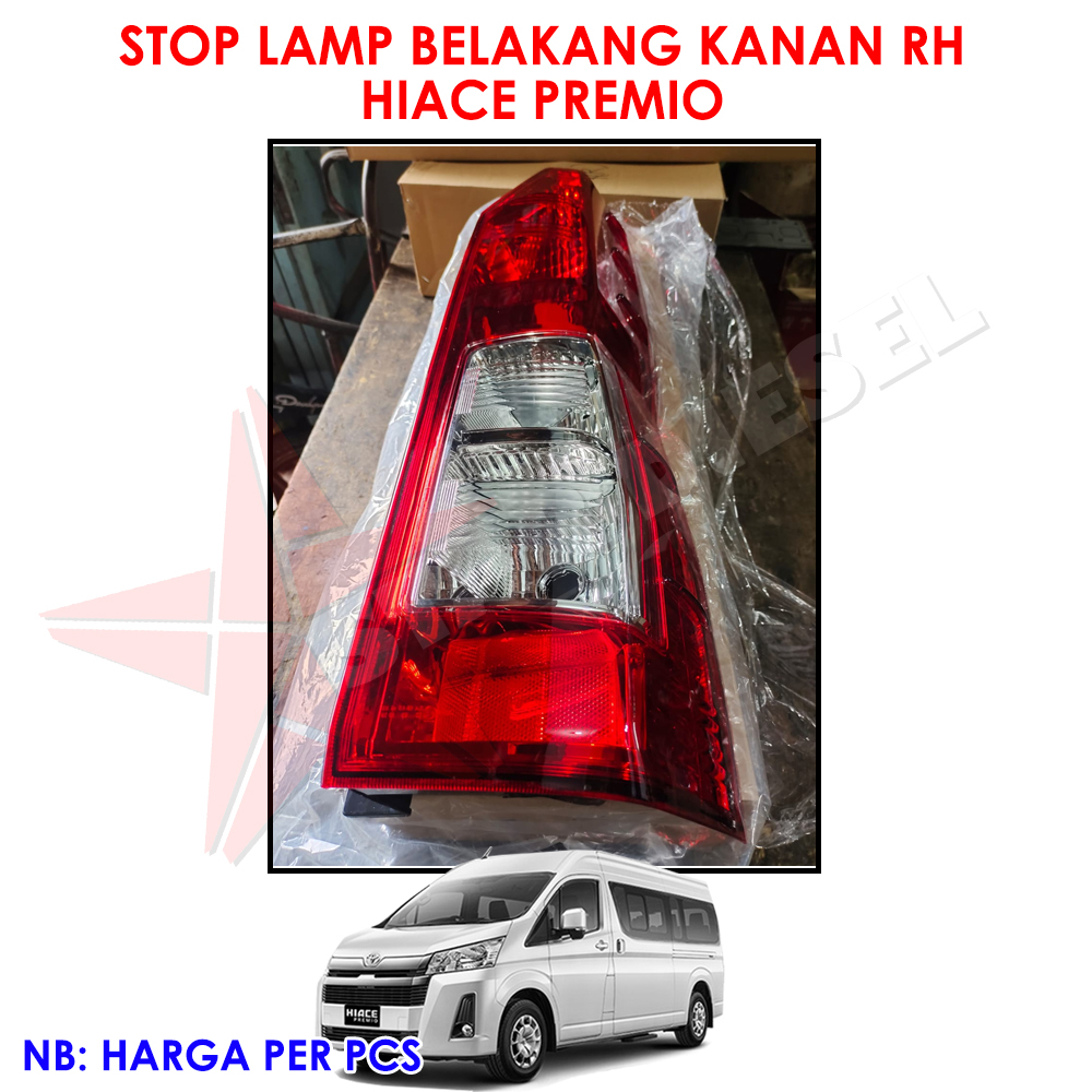Jual LAMPU STOP KANAN HIACE PREMIO LAMPU REM KANAN RH HIACE PREMIO OEM ...