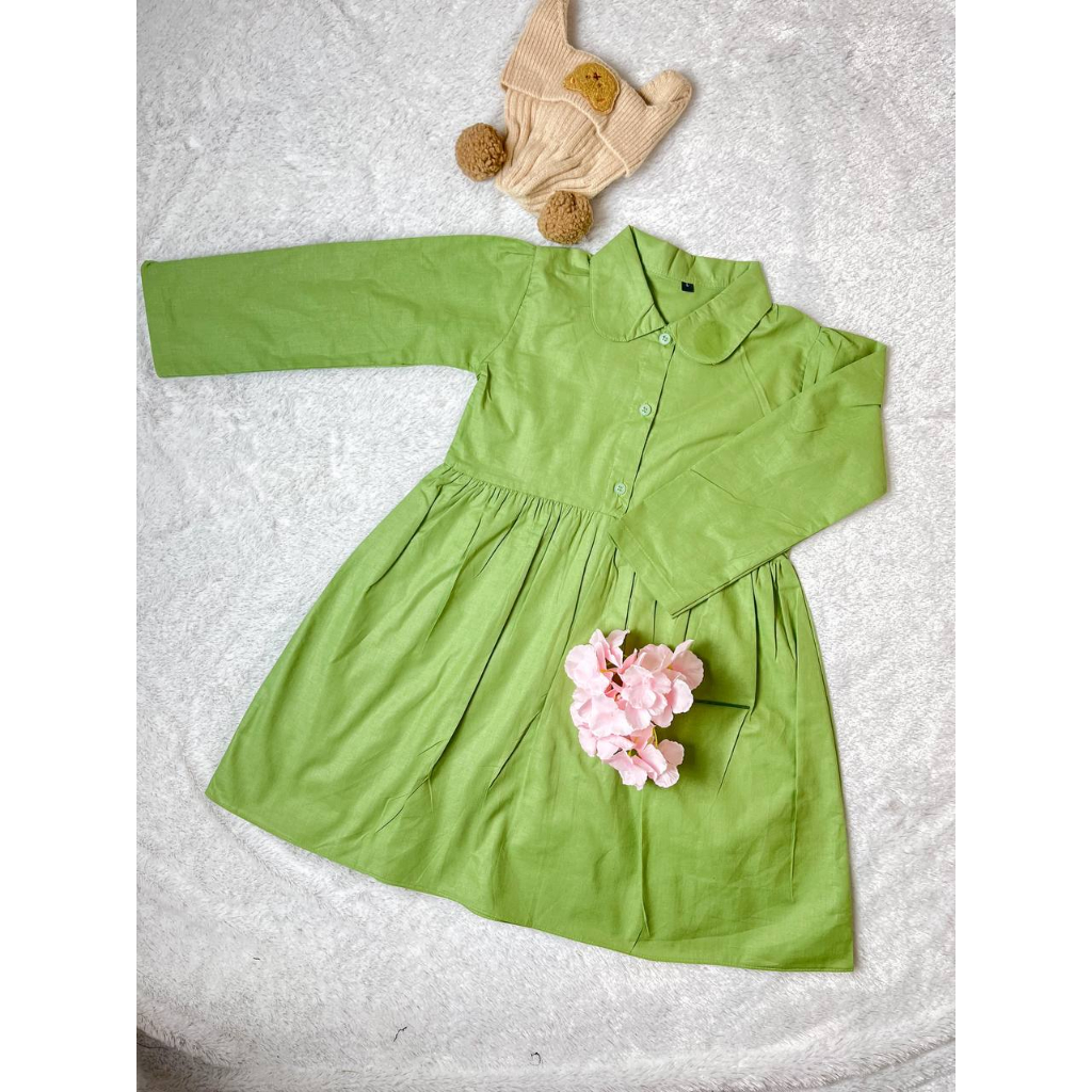Jual Laico Gaun Anak Perempuan Semi Formal Polos/ Dress Anak Semi