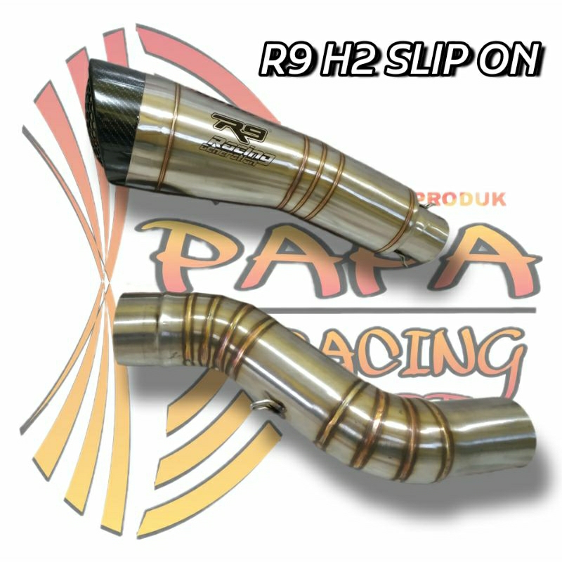 Jual Knalpot R9 H2 Slip on Ninja 250 fi CBR250RR Ninja 250 karbu R25 ...