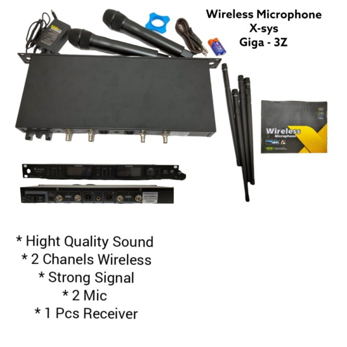 Jual XSYS GIGA3Z Mic Wireless Microphone X-SYS GIGA-3Z | Shopee Indonesia