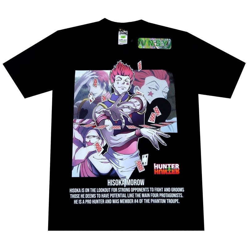 Jual T SHIRT HUNTER X HUNTER ANIME HISOKA MORROW ILLUMI ZOLDYCK ISAAC ...