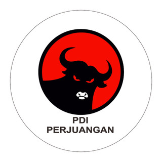 Jual Stiker PDIP Rp.400/pcs. Bulat 10cm. Langsung Kirim. isi 100pcs ...