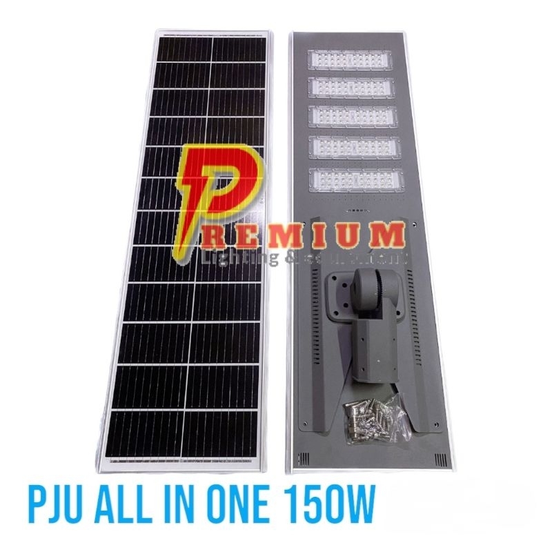 Jual LAMPU LED TENAGA SURYA 150W LAMPU JALAN LED SOLAR ALL IN ONE ...