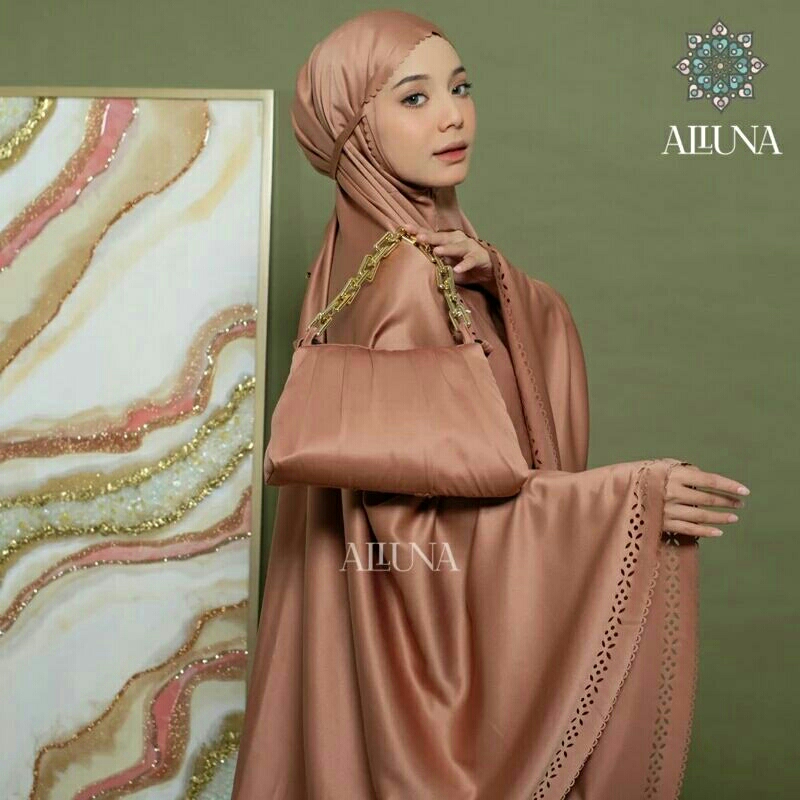 Jual Mukena Dewasa By Alluna Silky Daily Lasercut 2in1 Chain Series