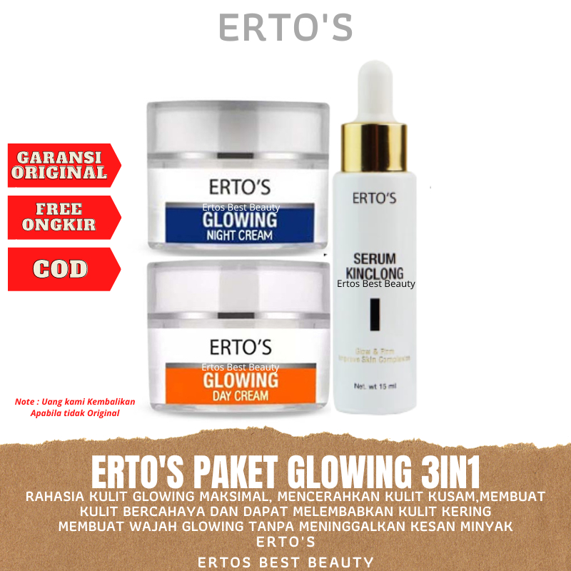 Jual Ertos Glowing Series In Gdc Gnc Serum Kinclong Shopee