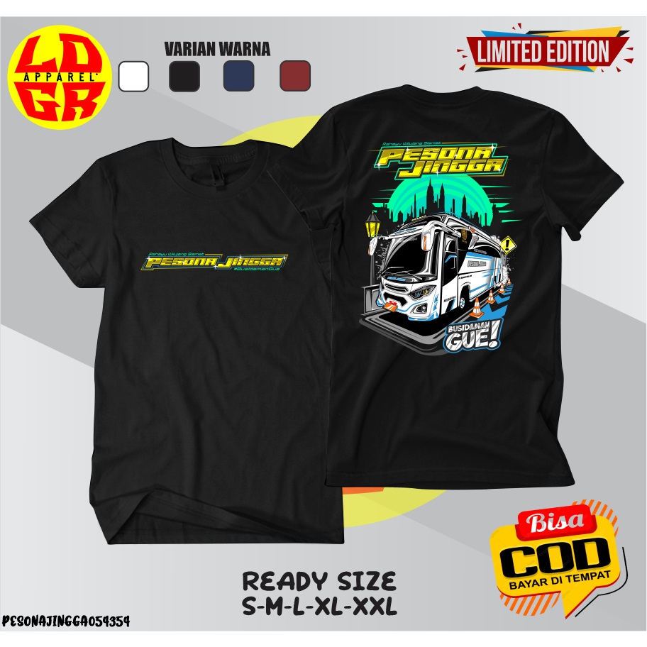 Jual Kaos Viral BUS PESONA JINGGA Casual Original LDGR Apparel Bahan