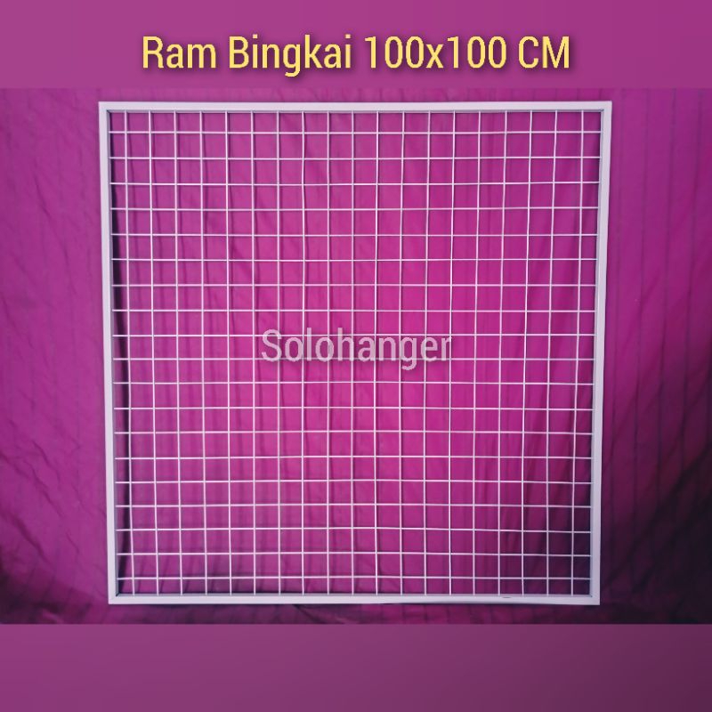 Jual RAM AKSESORIS BINGKAI BESI TEBAL 100X100 CM DISPLAY PAJANGAN