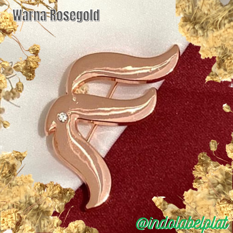 Jual Label Plat Hijab Alloy Custom BROSS BROOCH PIN PAKAI PENITI (Huruf ...