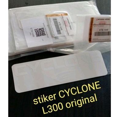 Jual 2biji Stiker CYCLONE L300 Original samping | Shopee Indonesia