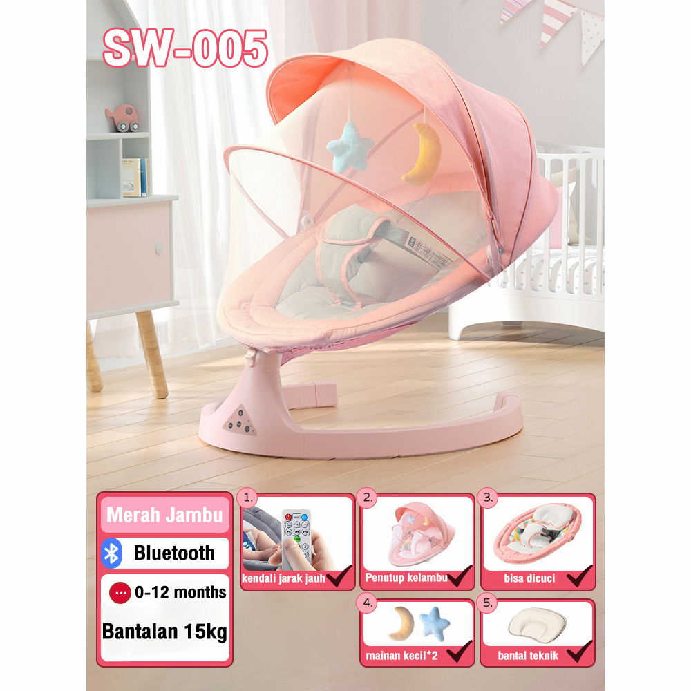 Jual [Exquisite Packaging]Ayunan Bayi Otomatis Elektrik Baby Swing ...