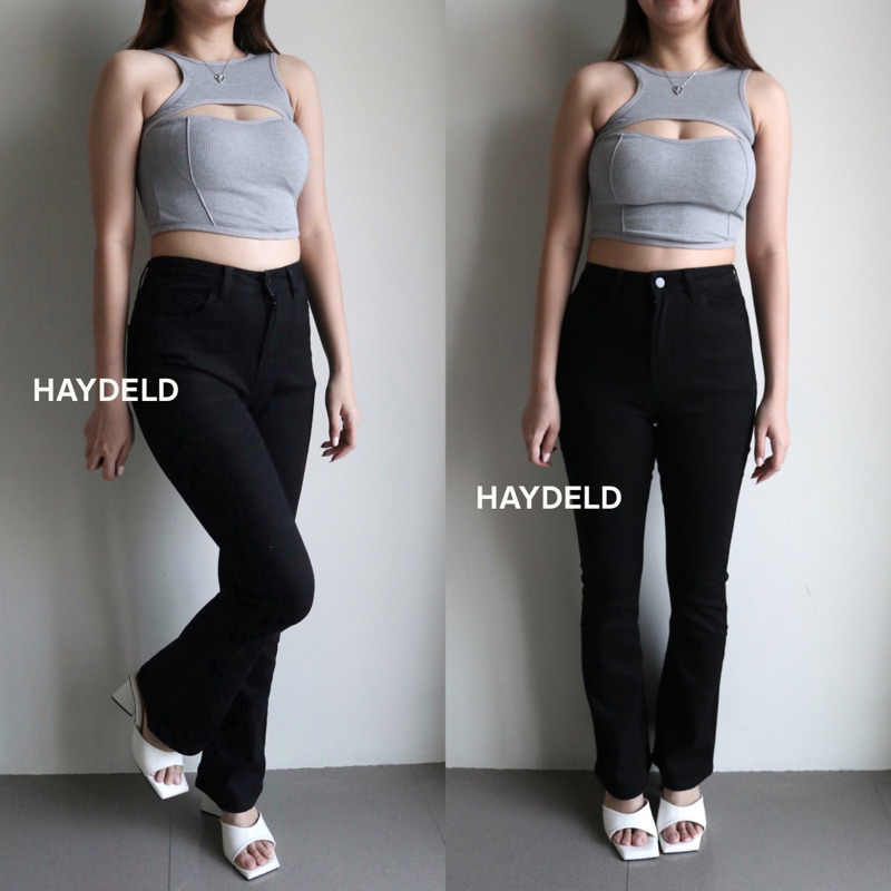 Jual HAYDELD Angela Cutbray Pants Celana Panjang Wanita Model