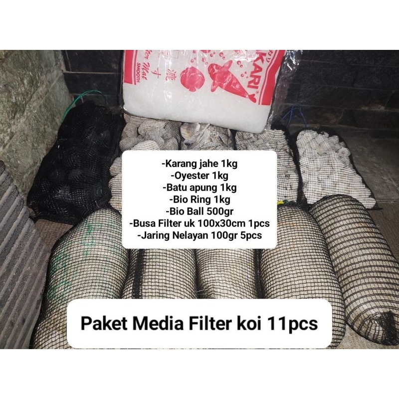 Jual paket media filter koi/media filter kolam/paket hemat media filter