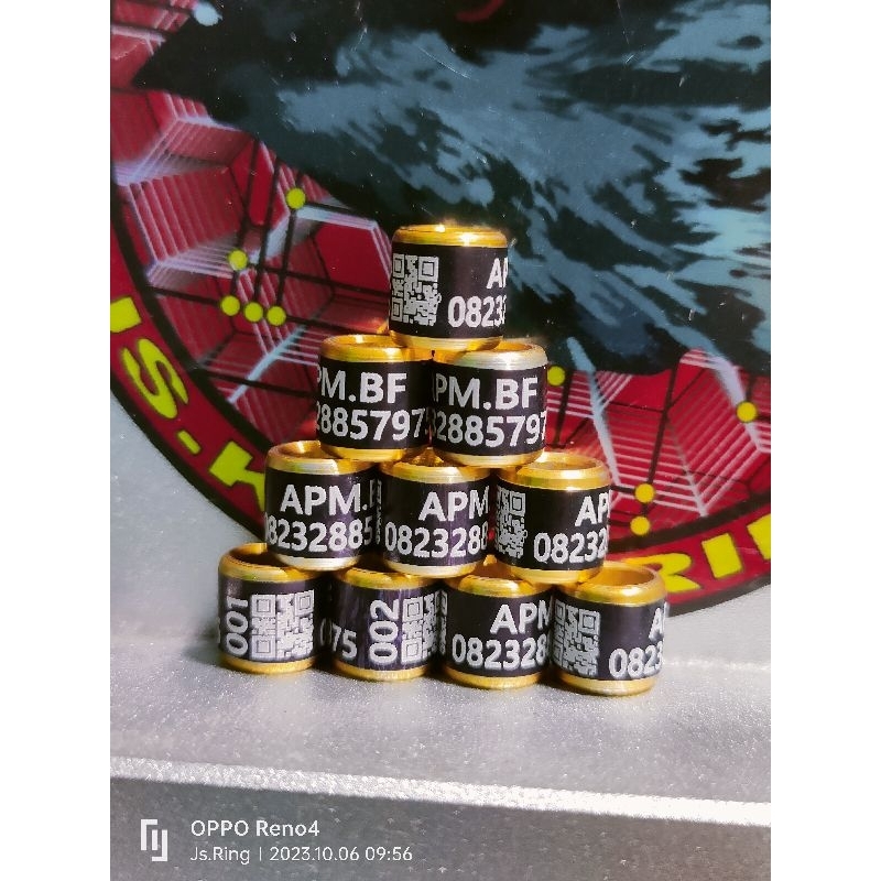 Jual Ring murai barcode custom nama minimal 25 butir | Shopee Indonesia