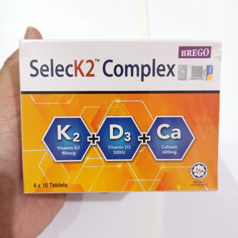 Jual SelecK2 Complex Vitamin K2 D3 Calcium Multivitamin Box 6 x 10