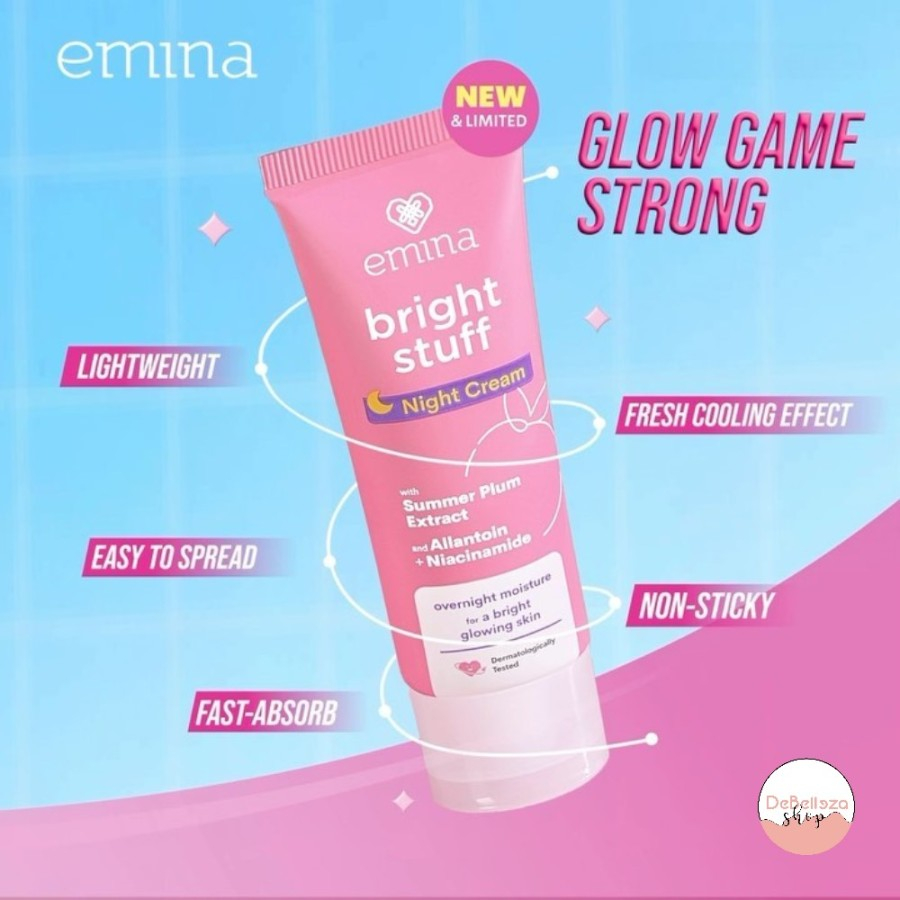 Jual Emina Bright Stuff Night Cream 20g Shopee Indonesia