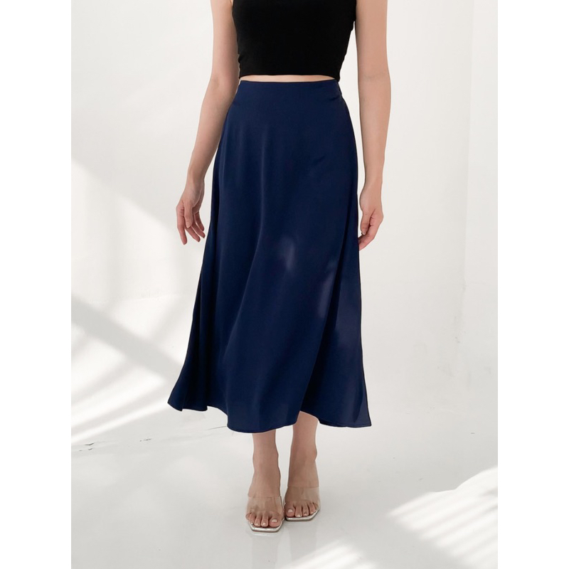 CLAUDE Skirt Rok Satin Basic Satin Skirt Satin Silk Skirt Rok Satin Duyung Rok Satin Silk