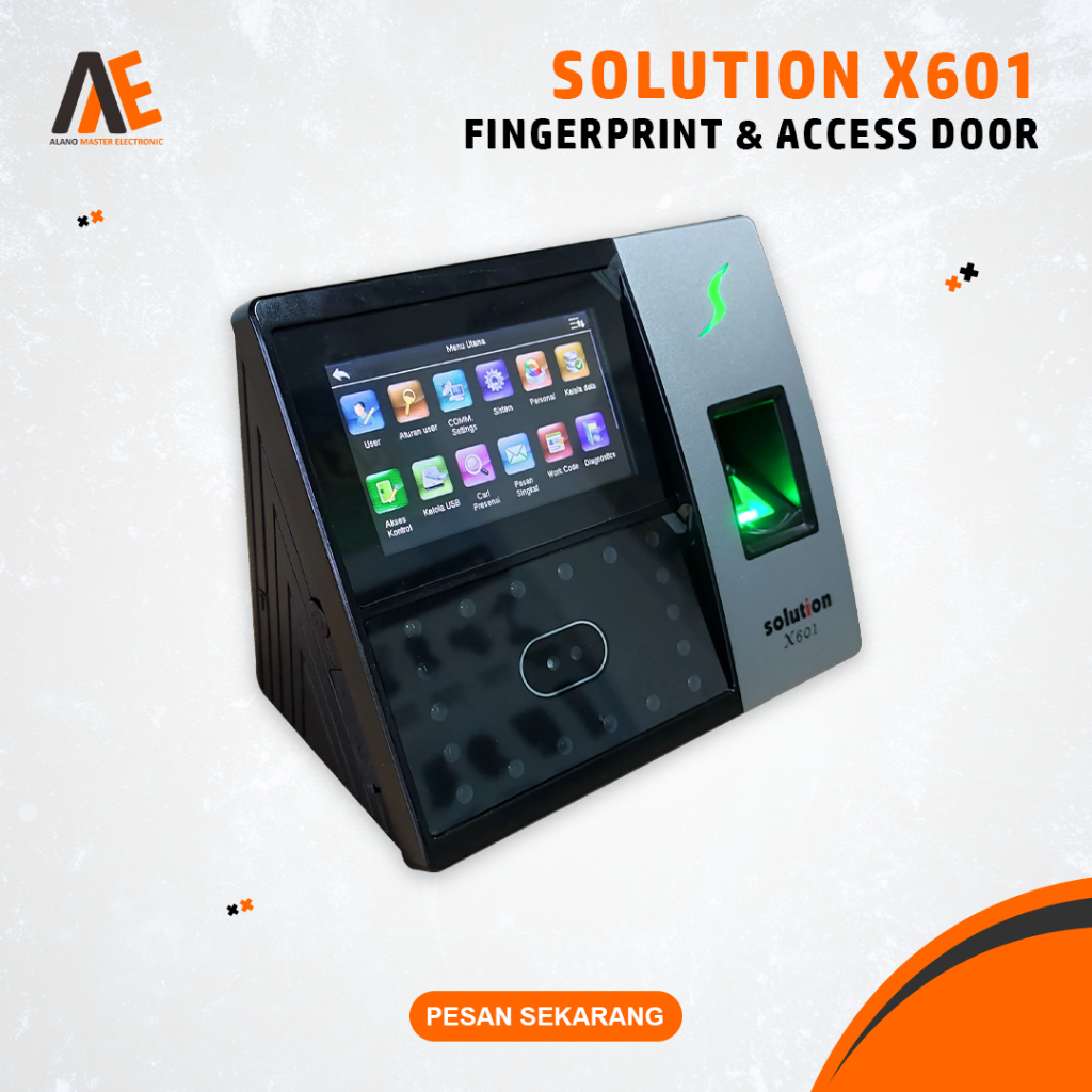 Jual Mesin Absensi Solution X601 Fingerprint Sidik Jari Kantor Bank ...