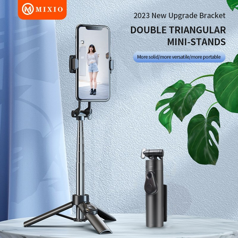 Jual MIXIO A33 80CM Tongsis Bluetooth Selfie Stick Tripod Super Mini ...