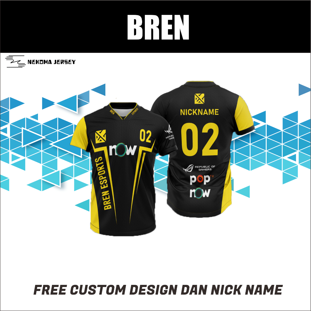 Jual JERSEY ESPORT MLBB PH BREN FREE CUSTOM Shopee Indonesia
