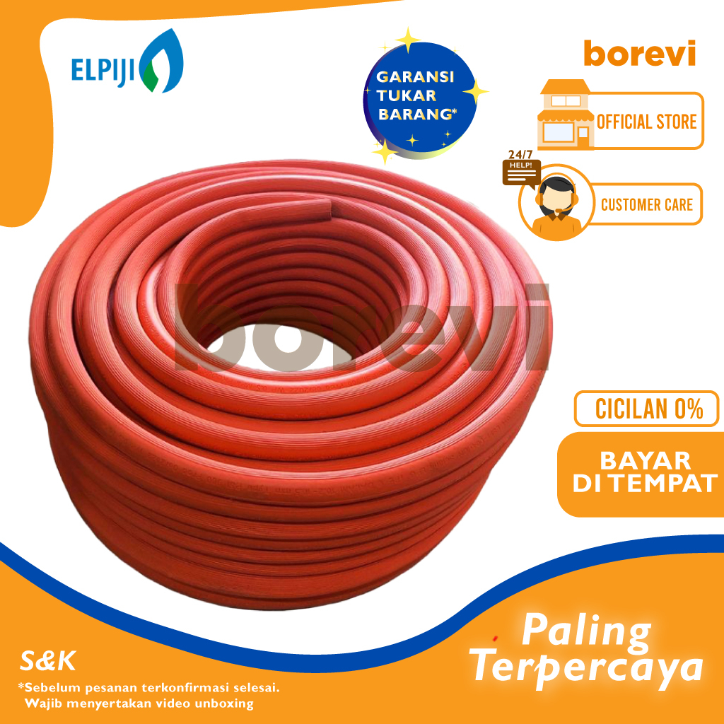 Jual Propeller Selang Kompor Gas Lpg Orange Permeter Lapis Shopee Indonesia