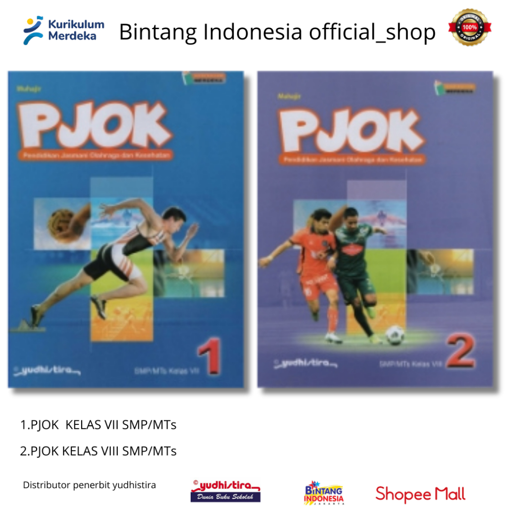 Jual Yudhistira Buku Pelajaran Pjok Kelas 1vii And 2viii Smpmts Kurikulum Merdeka Shopee 7584