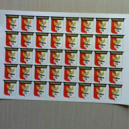 Jual stiker logo perbakin 1 lembar isi 48 pcs | Shopee Indonesia