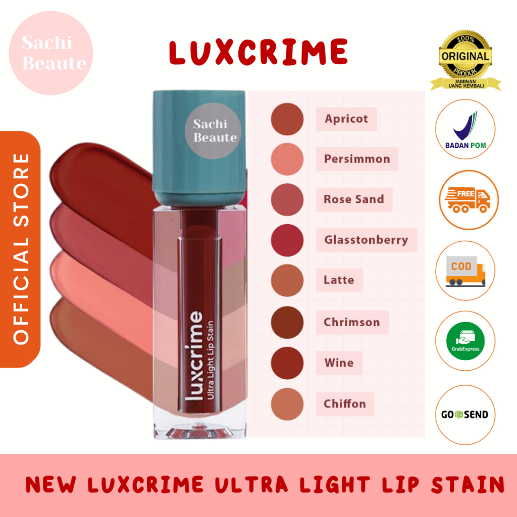 Jual Luxcrime Ultra Light Lip Stain LipStain Staint Luxrime Lip Tint