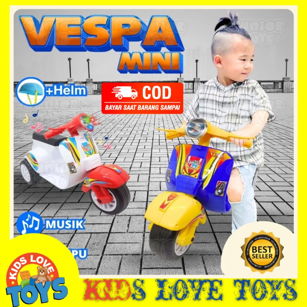Jual MAINAN ANAK VESPA MINI ANAK / SEPEDA VESPA KECIL ANAK / MOBIL ...