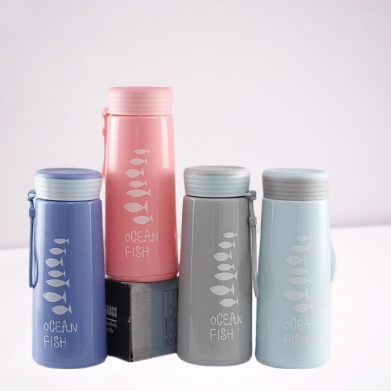 Jual BOTOL MINUM KACA OCEAN FISH 360ML | Shopee Indonesia