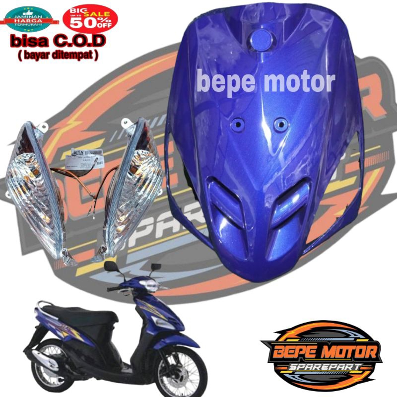 Jual Dasi Panel Tameng Depan Yamaha Mio Sporty Mio Lama Warna Biru Tua Tameng Mio Sporty Mio