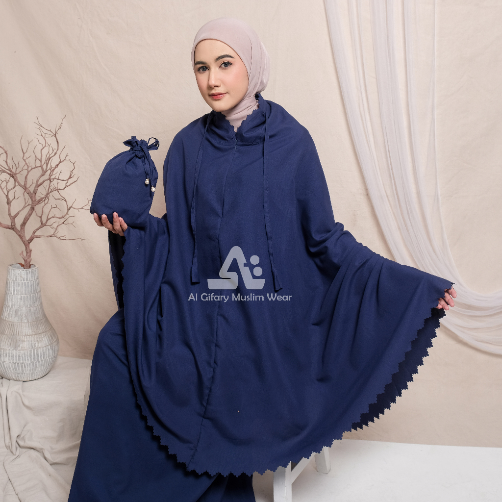 Mukena Travelling 2in1 Mini Pouch Katun