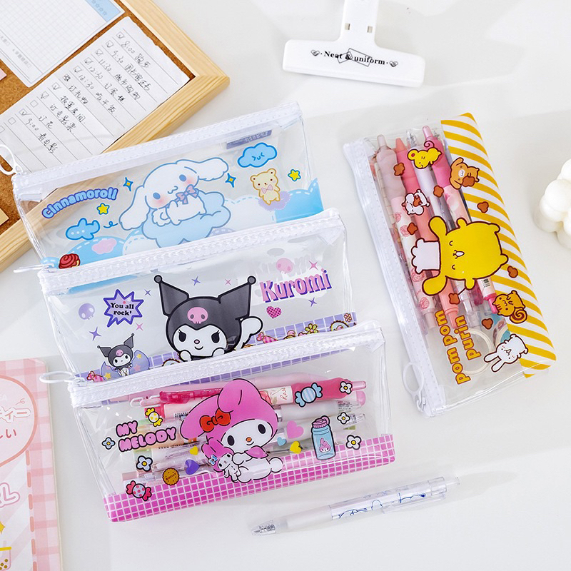 Jual Delunashop 611s Kotak Pensil Plastik Pvc Tempat Pensil Pena Tas Kosmetik Sanrio Cinnamoroll 5530