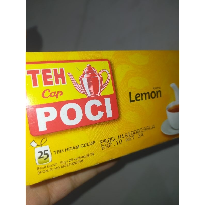 Jual Teh Poci Hitam Celup Rasa Lemon Kemasan Box Isi 25 Kantong Shopee Indonesia 3786