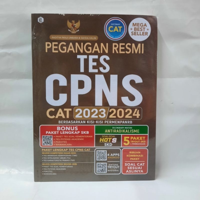 Jual BUKU PEGANGAN RESMI TES CPNS CAT 2023-2024, ORIGINAL | Shopee ...