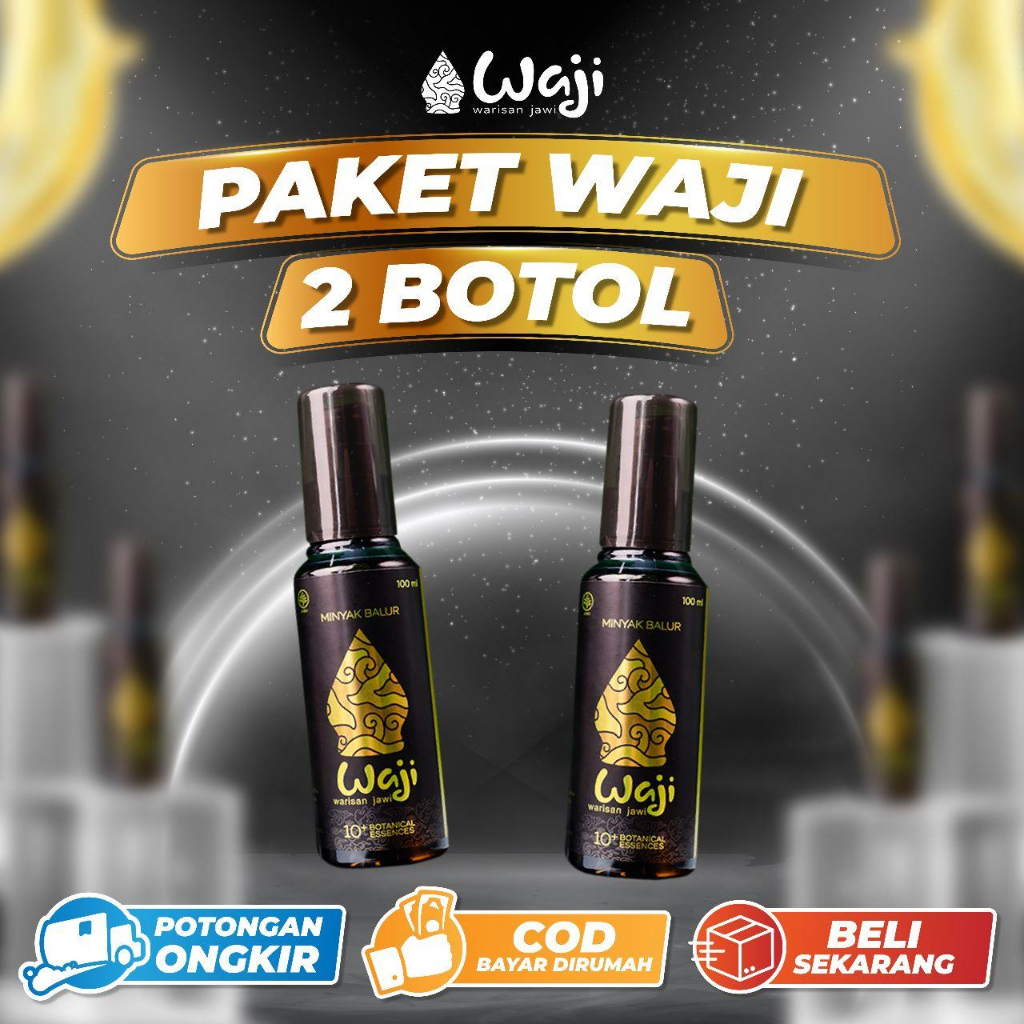 Jual Paket 2 Botol - Waji Minyak Balur Warisan Jawi Herbal 100% ...