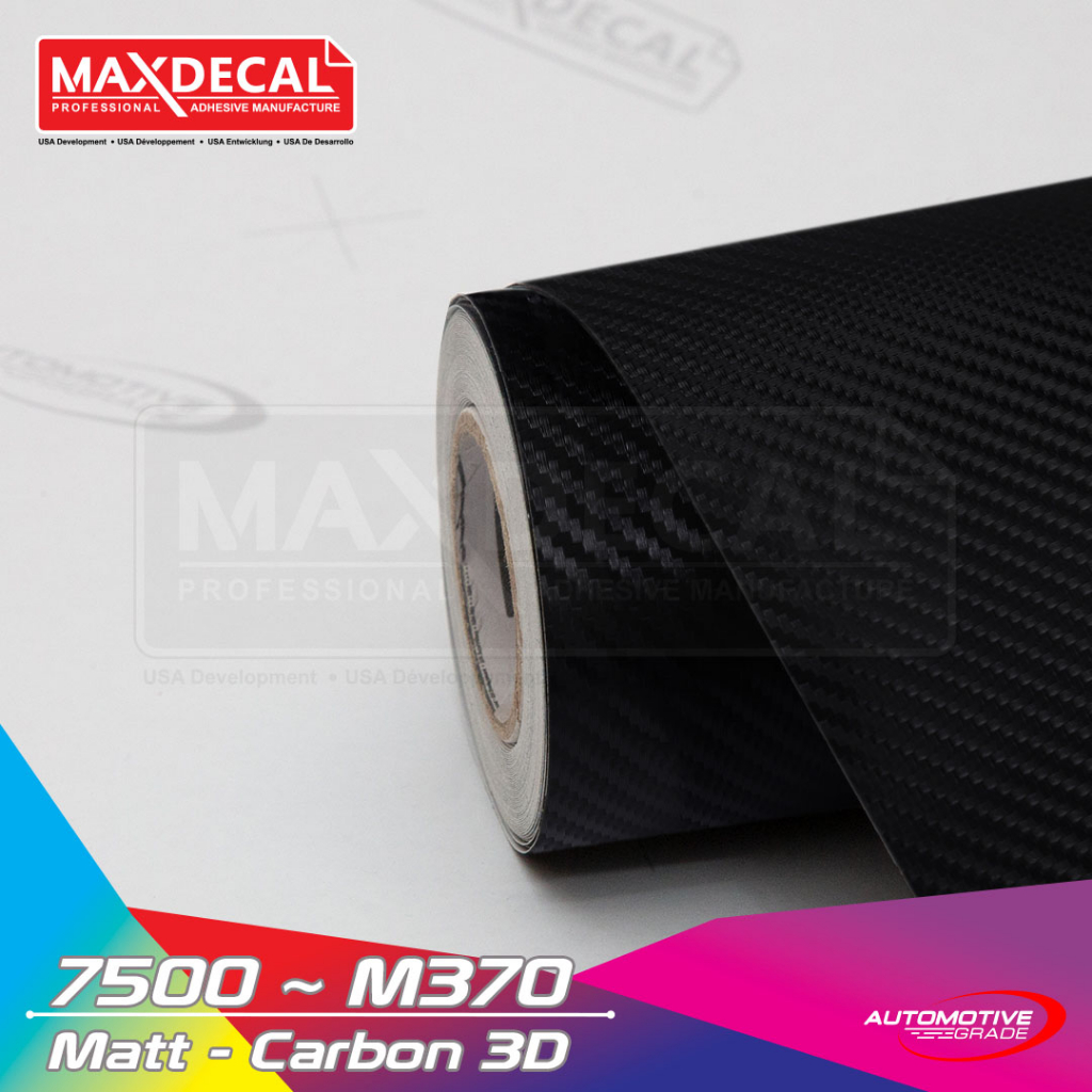 Jual Sticker Maxdecal 7500 M370 Carbon hitam doff 3D Maxdecal permeter