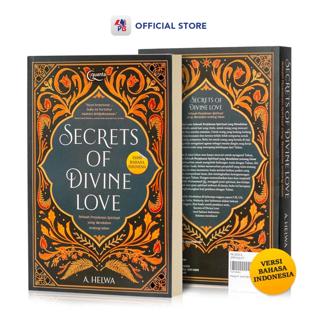 Jual Buku Novel Terjemahan Secret of Divine Love Edisi Bahasa Indonesia