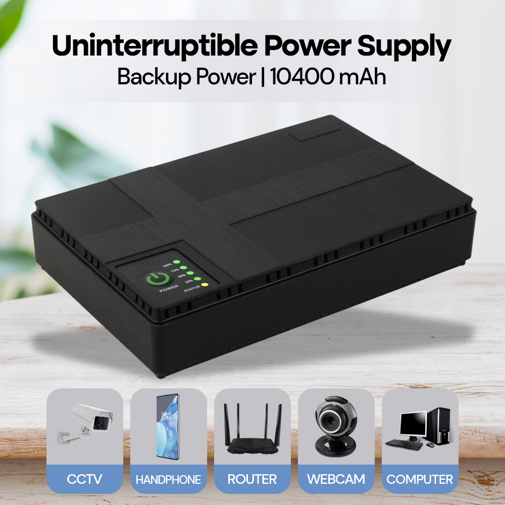 Jual Uninterruptible Power Supply DC UPS Router Backup Power 10400mAh ...