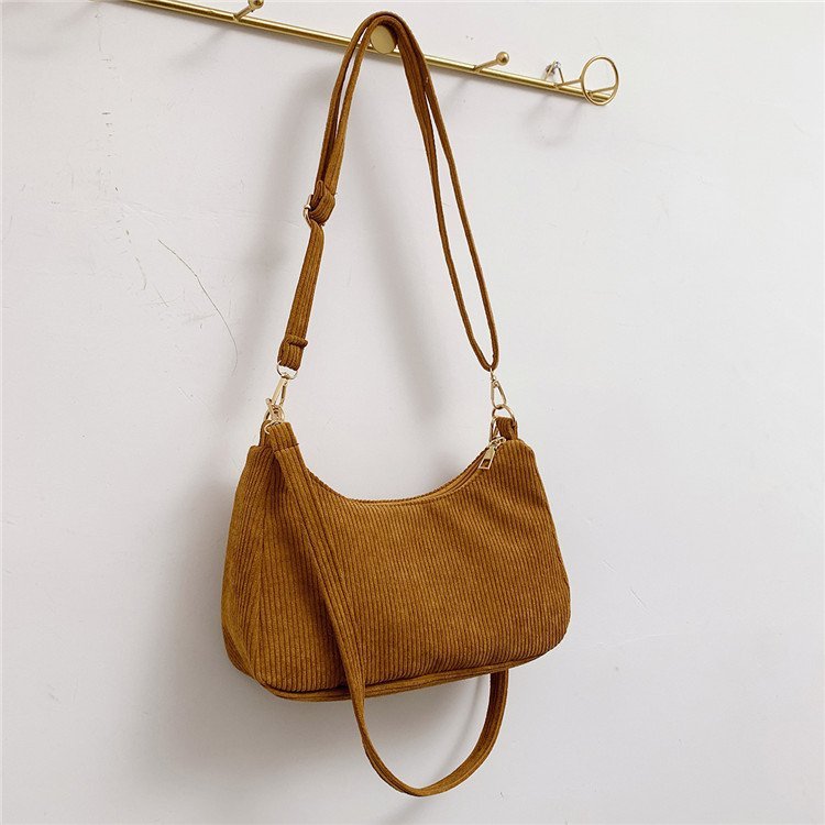 Jual Aruna-Tas selempang wanita/Tas corduroy wanita/Tas wanita estetik