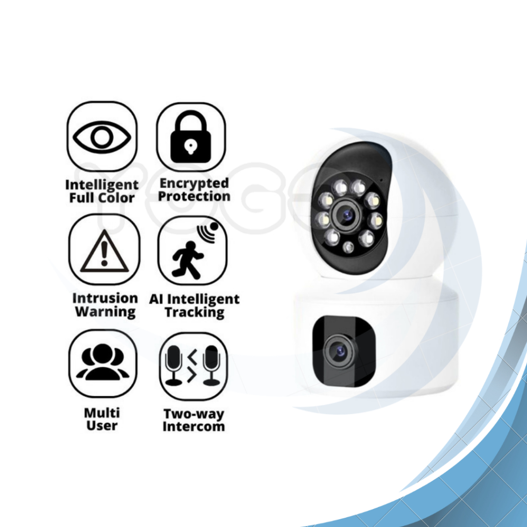 Jual YOGO IP Camera Smart CCTV 2 Display 8MP D308 Smart Net Camera