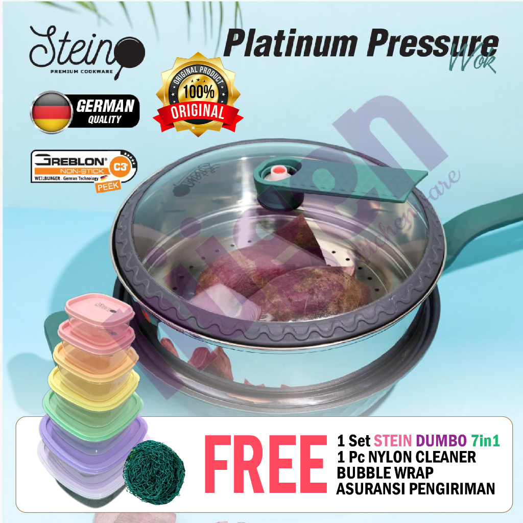 Jual Free Dumbo Set Klar Sabut Nylon Steincookware Stein Platinum