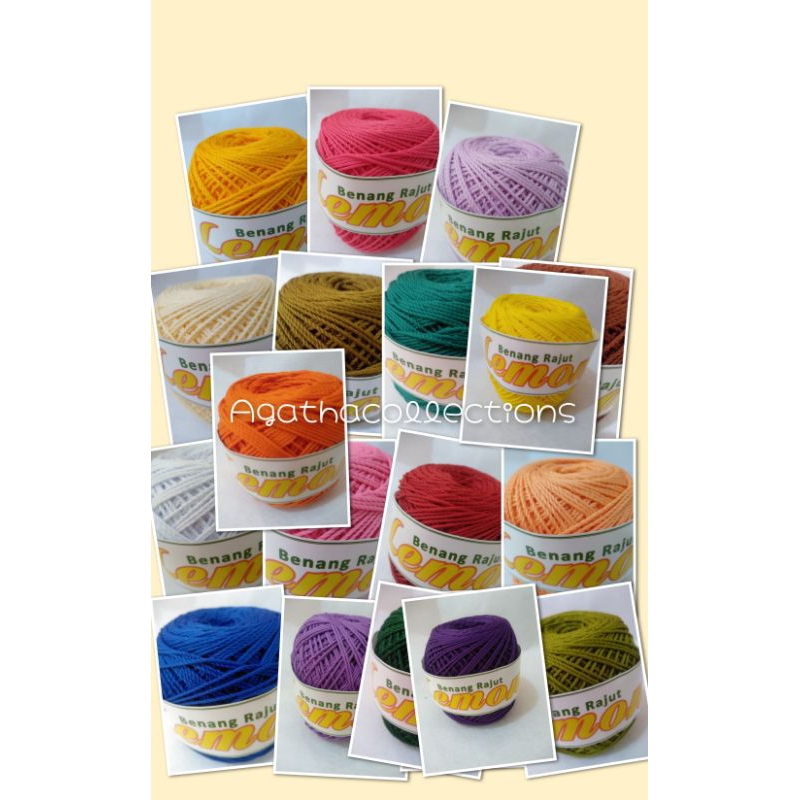 Jual Benang Rajut poly Lemon/ Benang merajut/ Benang rajut nilon ...