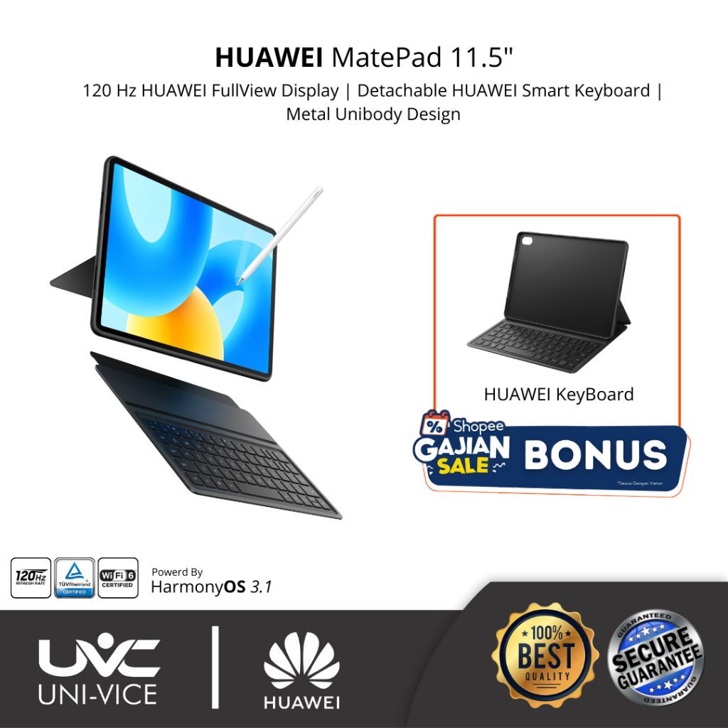 Jual HUAWEI MatePad 11.5" Tablet [8+128GB] | PC-Level Productivity ...