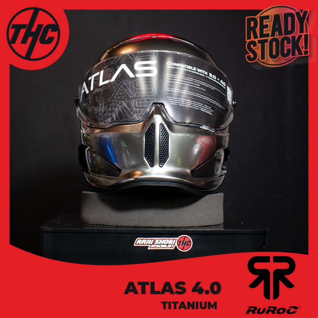 RUROC ATLAS 4.0 TITANIUM /MLサイズ(58〜60)新品（Ruroc Atlas 4.0 