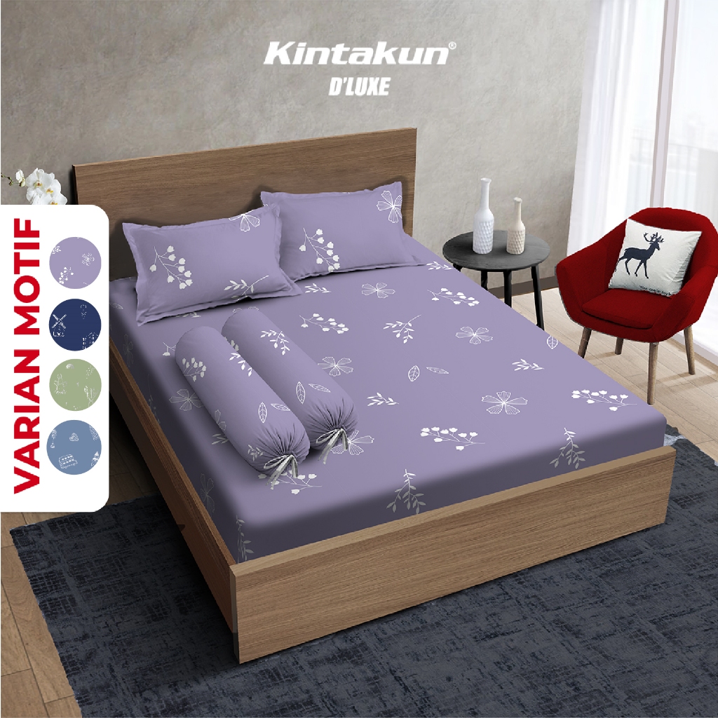 Jual Kintakun Sprei Fitted 180 X 200 DLUXE Gold Edition Microfiber ...