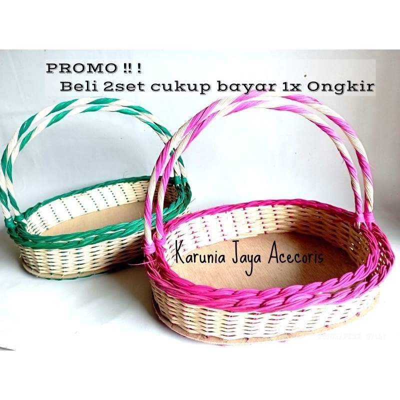 Jual Parsel Model PERES isi 2pcs || Keranjang Parcel Rotan | Shopee ...