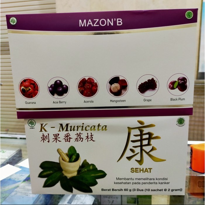 Jual Paket Herbal K-Muricata Dan Mazon Berries/Mazon B Herbal Asli 100% ...