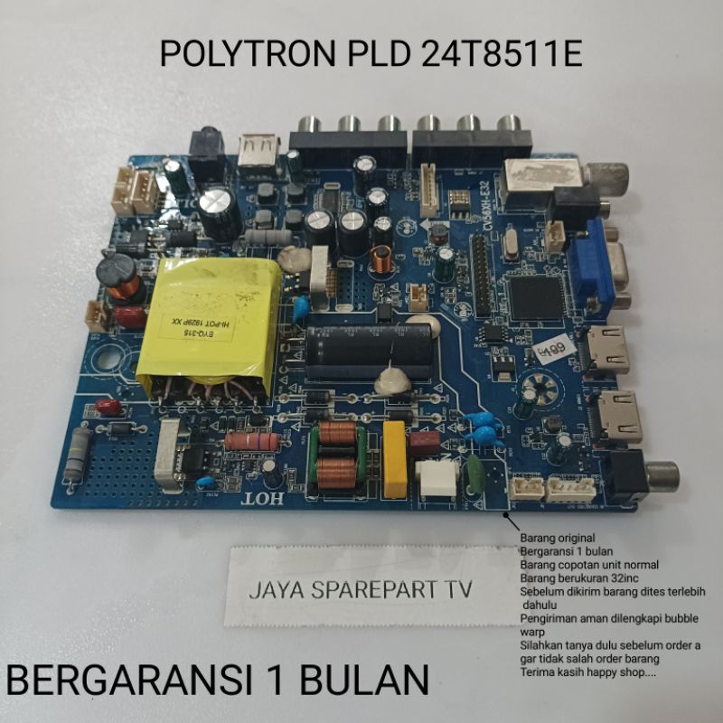 Jual Mainboard Polytron Pld T E Mb Mobo Modul Motherboard